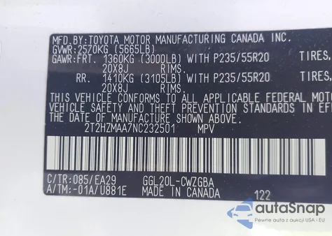 2022 Lexus Rx 350 from USA, damaged, VIN 2T2HZMAA7NC232501